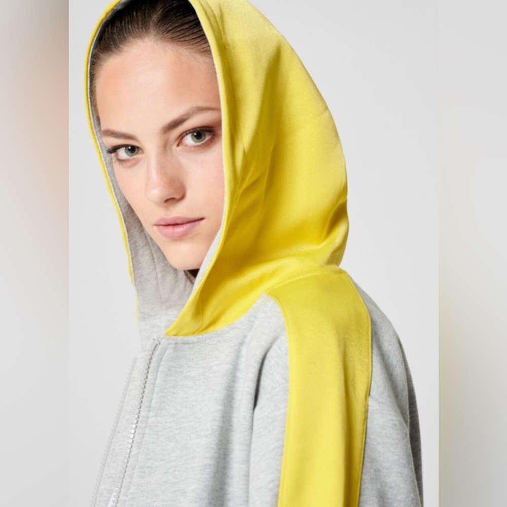 Escada Sport Gray and Yellow Striped Sweat Suit - Picture 3 of 8